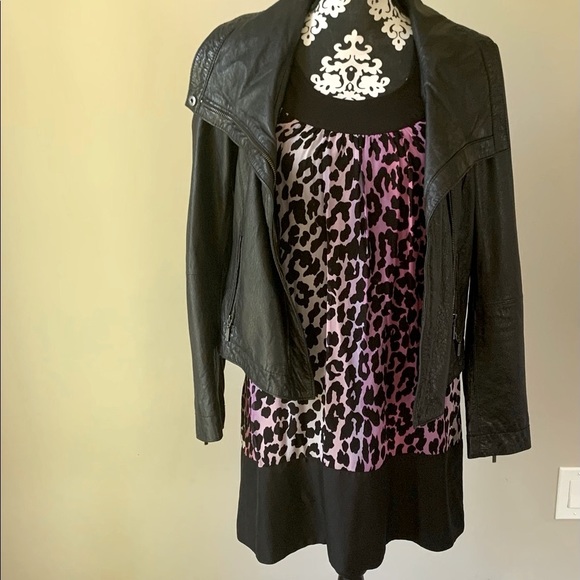 Purple and Black animal print dress from Express - Picture 3 of 3